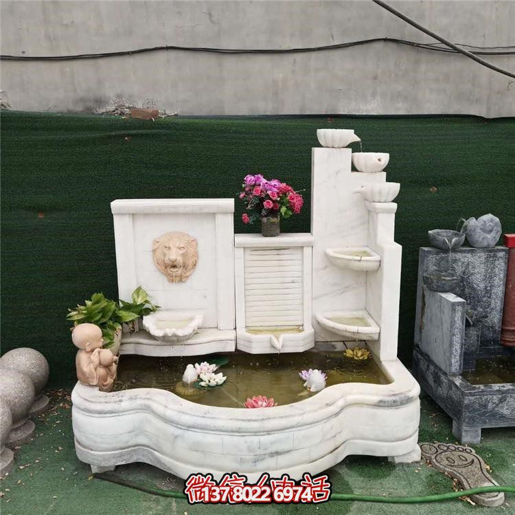 家居擺件，流水環(huán)繞庭院