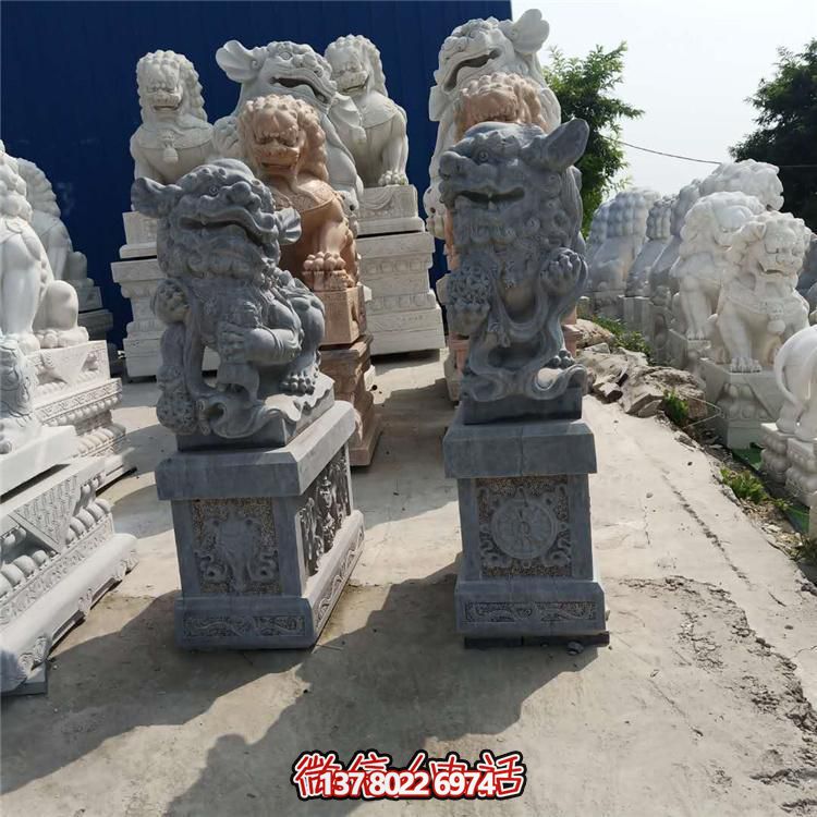 精美獅子大理石石雕，為庭院、公司、門口添彩