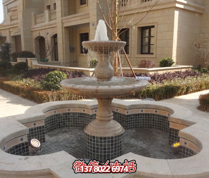 精致的大理石噴泉雕塑，給您的小區(qū)景觀添彩