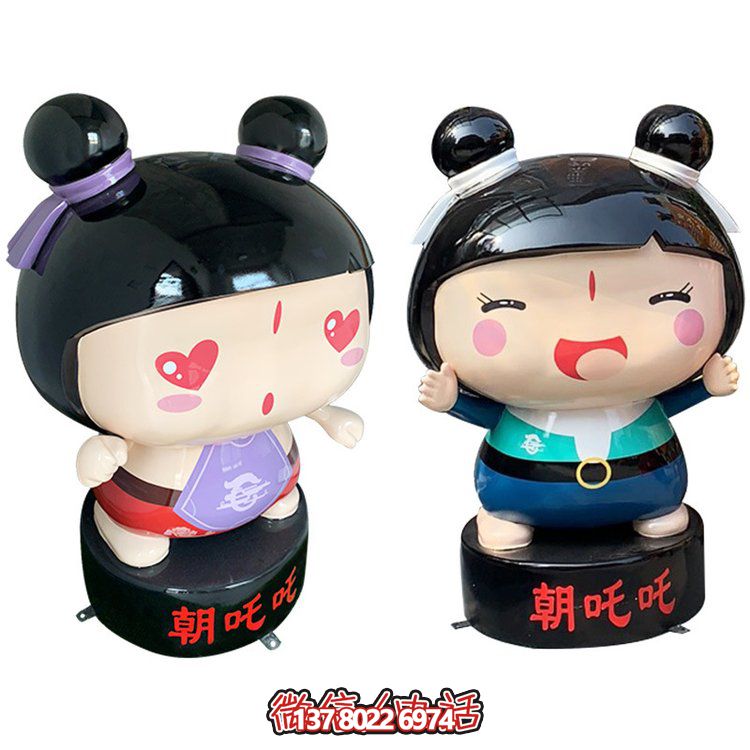 玻璃鋼公仔擺件，精美卡通裝飾品