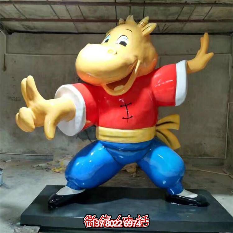 可愛(ài)牛雕塑，點(diǎn)綴商業(yè)、戶外和園林景觀