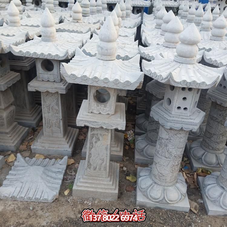 精美手工雕刻青石中式石燈擺件，打造完美園林裝飾