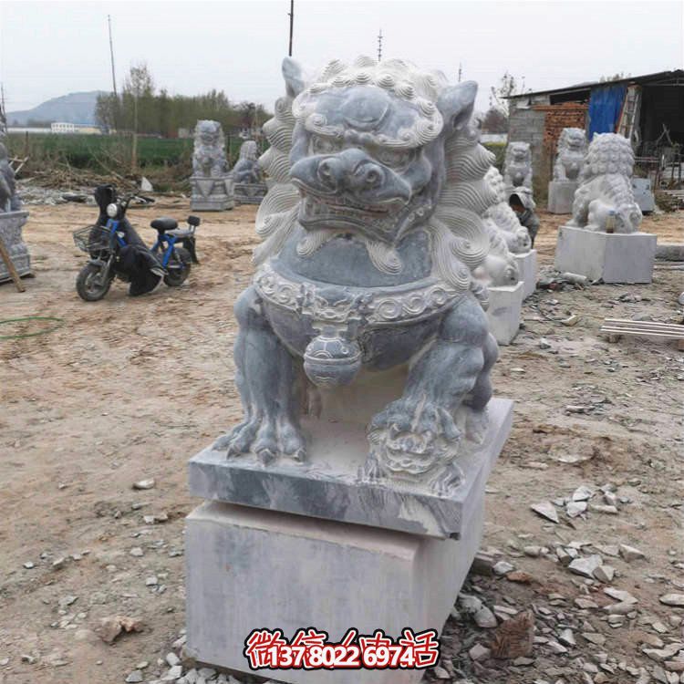 仿古大理石石雕獅子雕塑，為你的園林景觀增添經典風采