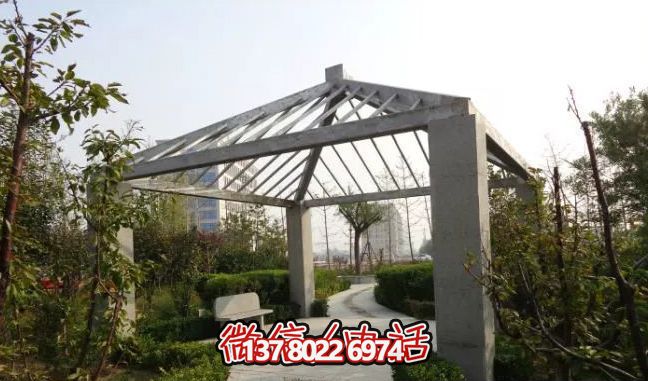 花崗巖石雕涼亭，點綴精彩的戶外空間