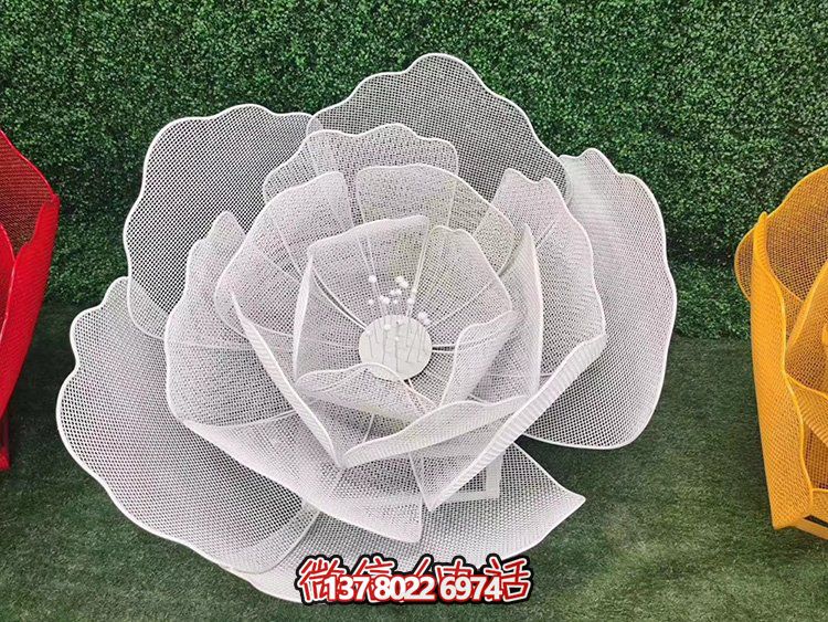 鐵藝戶(hù)外園林大型盛開(kāi)花朵裝飾