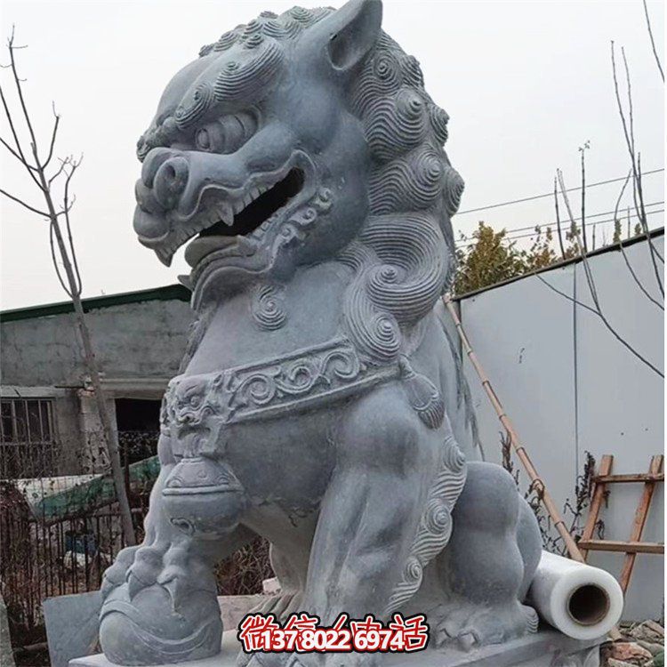 豪華庭院大型獅子雕塑，招財進寶，鎮(zhèn)宅門口裝飾