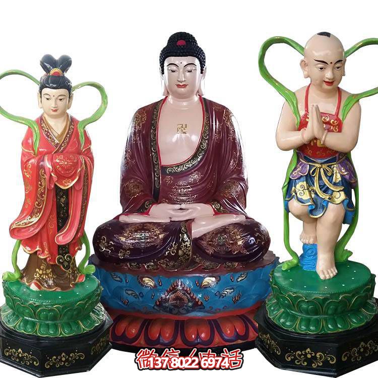 融合玻璃鋼、玻璃、彩繪技術(shù)的戶外景觀如來雕塑