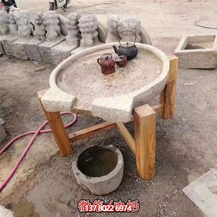 傳統(tǒng)工藝精美大理石石桌，給您的庭院增添傳統(tǒng)茶文化氣息