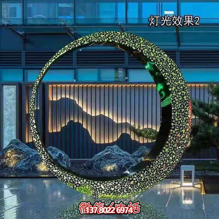 不銹鋼燈光圓環(huán)，營造月亮美景