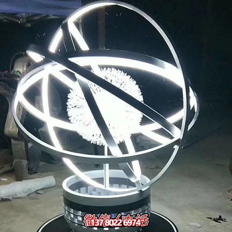 品質(zhì)創(chuàng)意夜晚景觀照明擺件，不銹鋼鏡面裝點(diǎn)室內(nèi)外