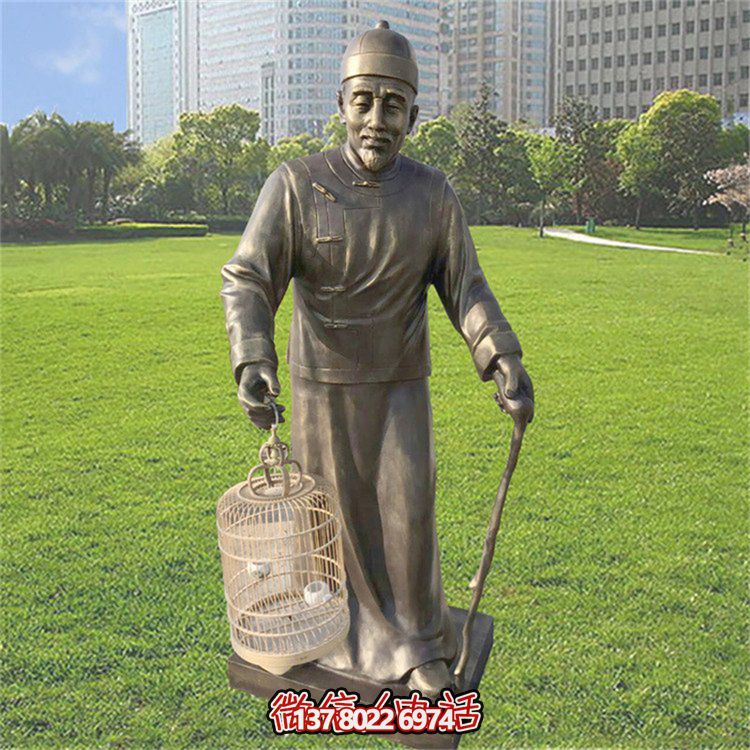 仿古風(fēng)格玻璃鋼雕像，為公園提供優(yōu)雅的民俗裝飾