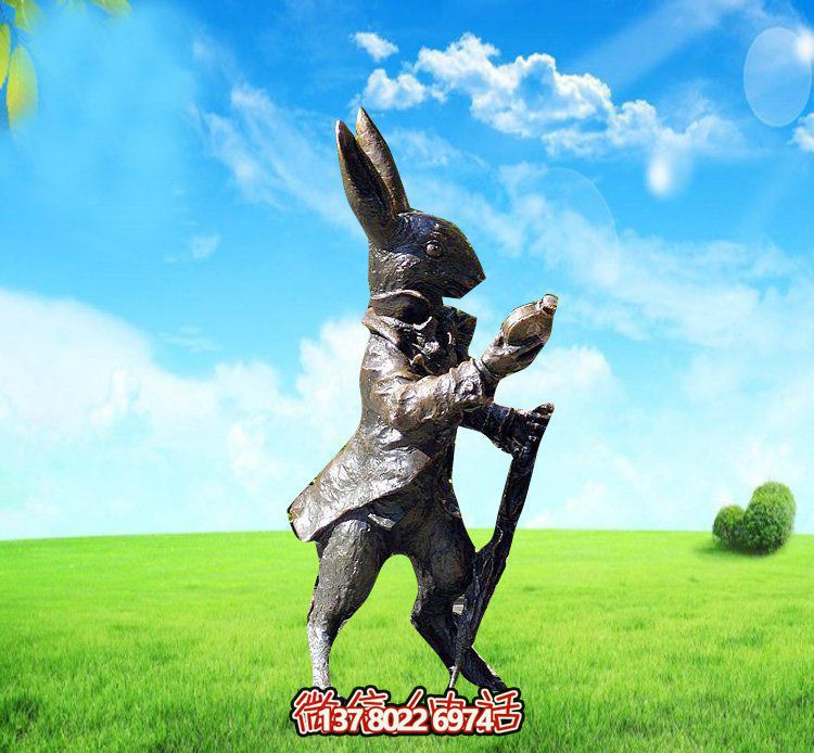 玻璃鋼兔子雕塑，裝飾你的草坪，讓你的個性閃耀