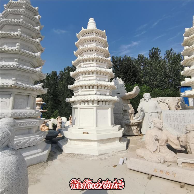 經(jīng)典漢白玉寶塔，打造完美園林景觀