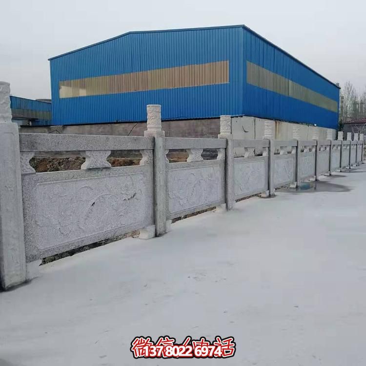 大理石護(hù)欄雕塑，為您的戶外河道增添美觀