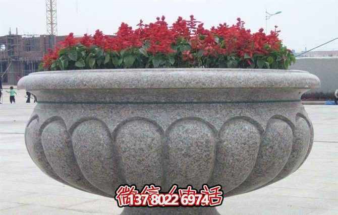 精美大理石花盆雕塑，點(diǎn)綴你的廣場(chǎng)