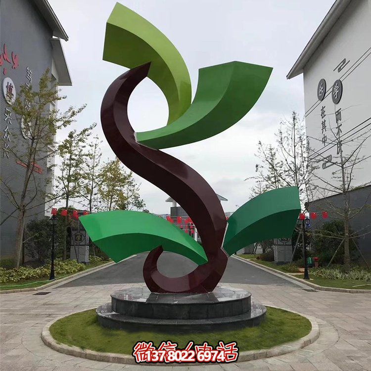 雕塑般的不銹鋼創(chuàng)意景觀，為你的小區(qū)或別墅增添幾何美感