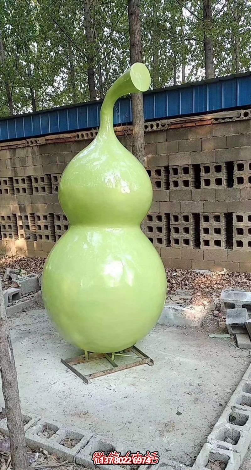 玻璃鋼烤漆園林葫蘆雕塑，點(diǎn)亮景區(qū)