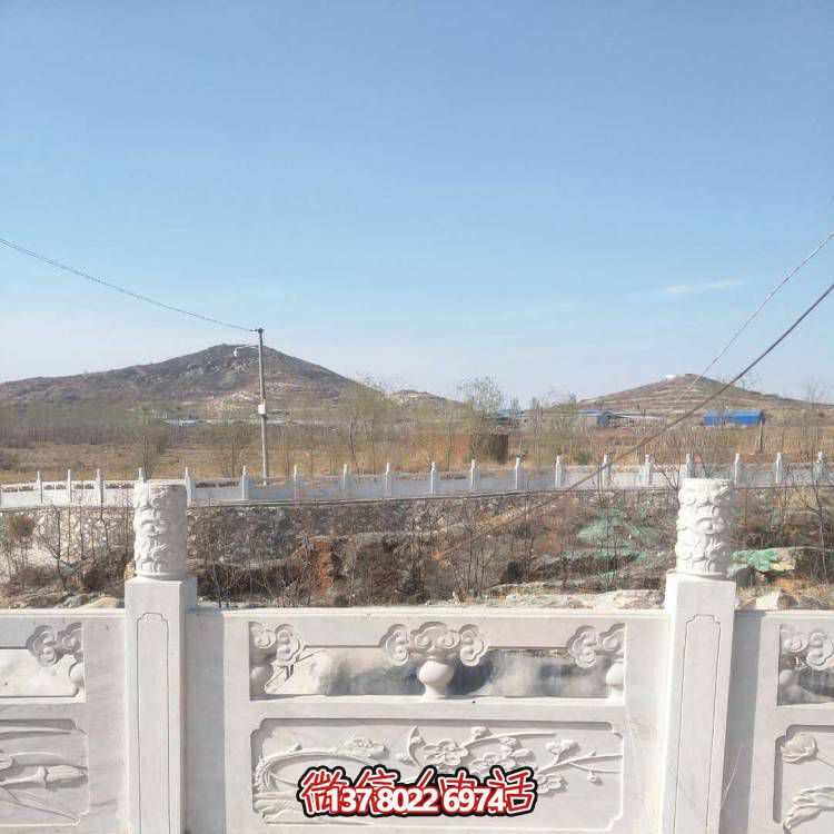 漢白玉防護欄桿，裝飾美化河道景區(qū)