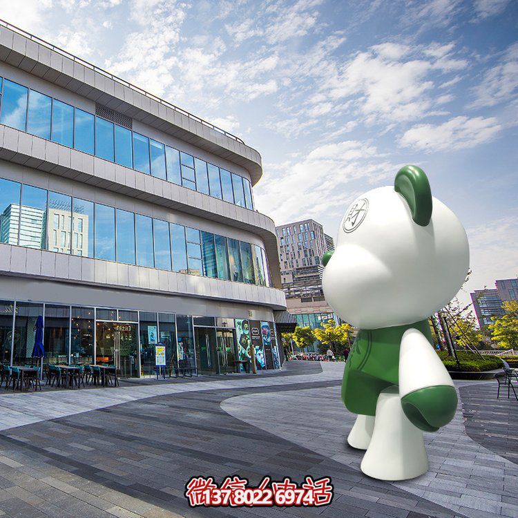 玻璃鋼創(chuàng)意熊雕塑，點(diǎn)亮商場卡通園林景觀