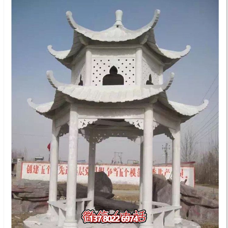 舒適寧?kù)o的大理石涼亭，完美滿足休息需求