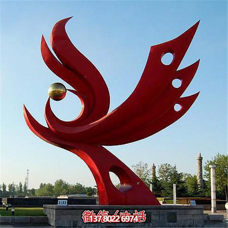 不銹鋼抽象景觀擺件，提升戶外廣場(chǎng)裝飾氣質(zhì)