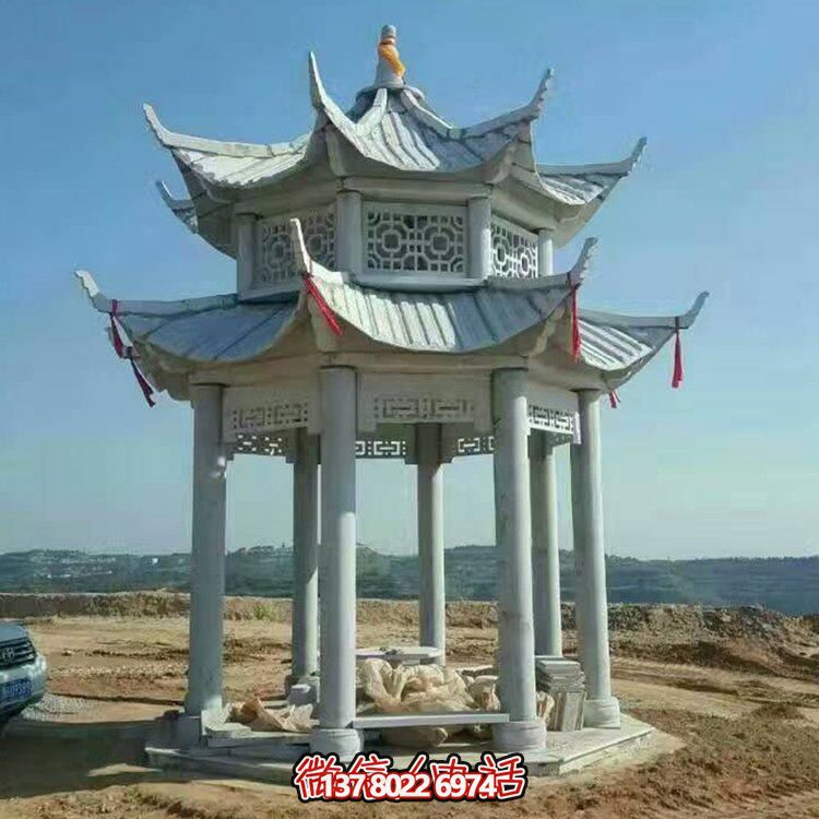 中式雙層涼亭，傳承傳統(tǒng)文化美學(xué)