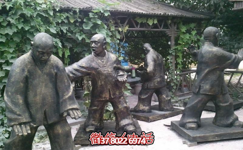 玻璃鋼雕塑景觀，為廣場練功夫人注入靈動之物