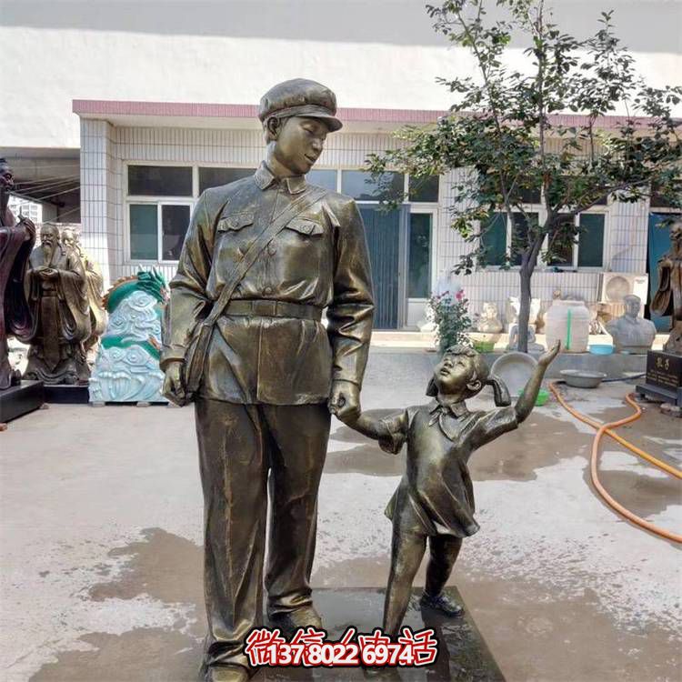 玻璃鋼雕塑，傳承名人精神，校園記憶經(jīng)典