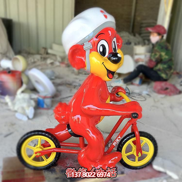 玻璃鋼卡通老鼠雕塑擺件，專為幼兒園設(shè)計(jì)