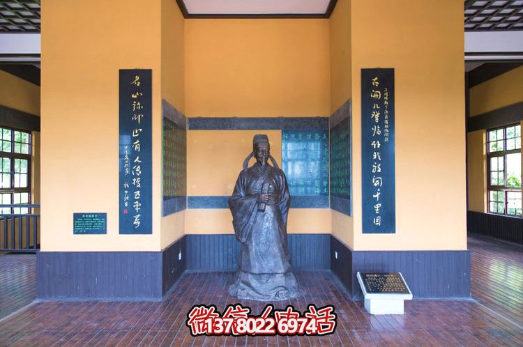 歐陽詢鑄銅雕像，讓歷史文化名人永恒鐫刻