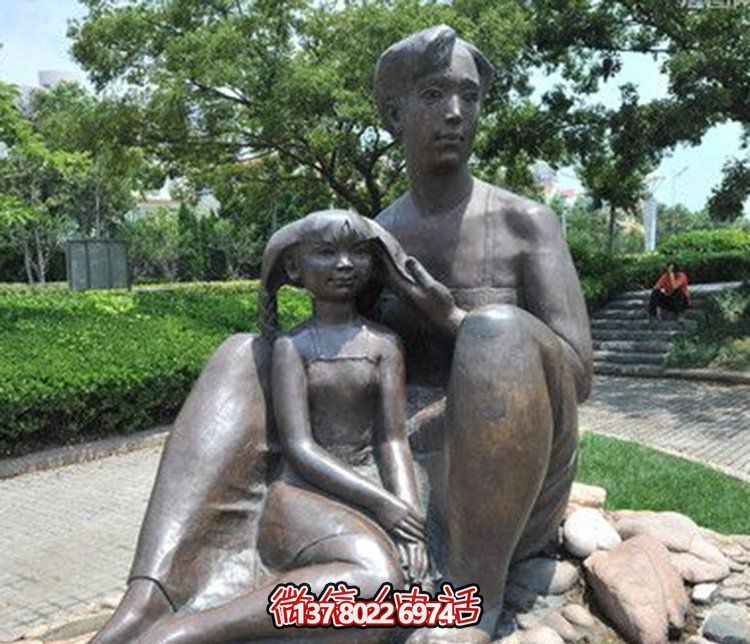母女情深銅雕塑，傳承傳統(tǒng)文化