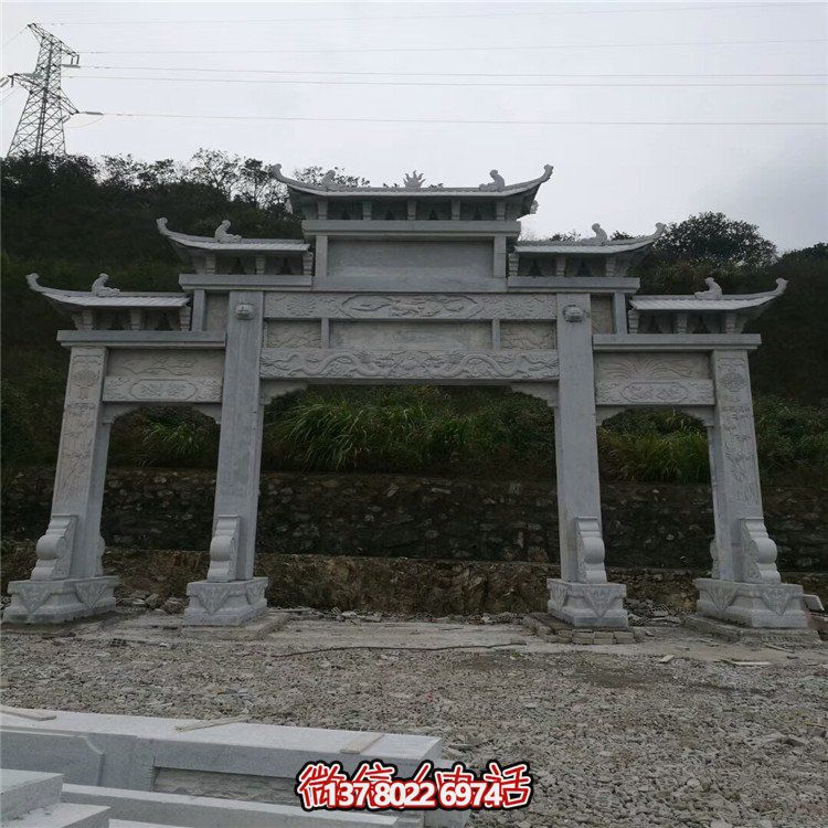 大型石雕牌坊，給你一個美麗的家園