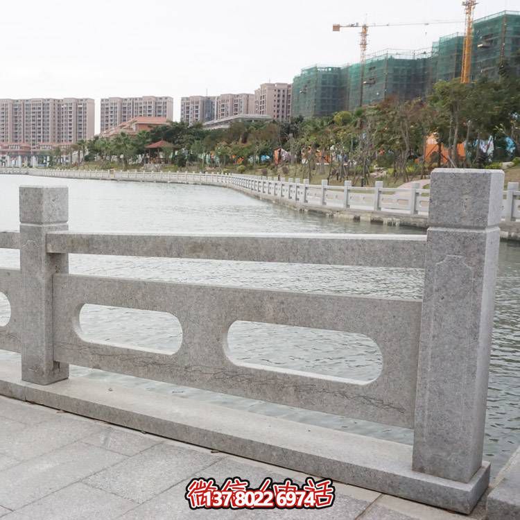防護(hù)花崗巖石欄桿組合，完美裝飾湖邊公園