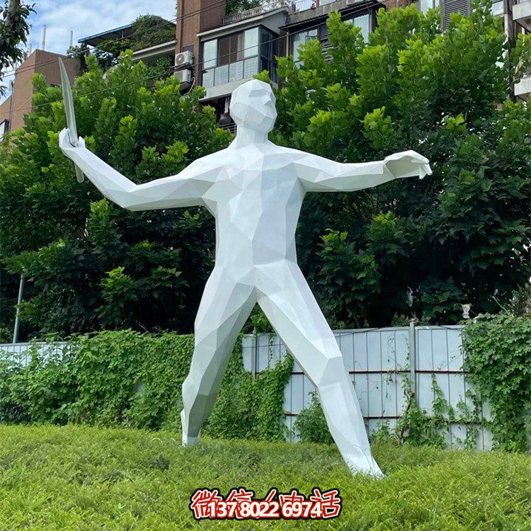 擲標(biāo)槍，玻璃鋼抽象運動人物