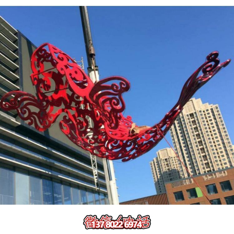 廣場(chǎng)園林不銹鋼鏤空戶外抽象景觀擺件