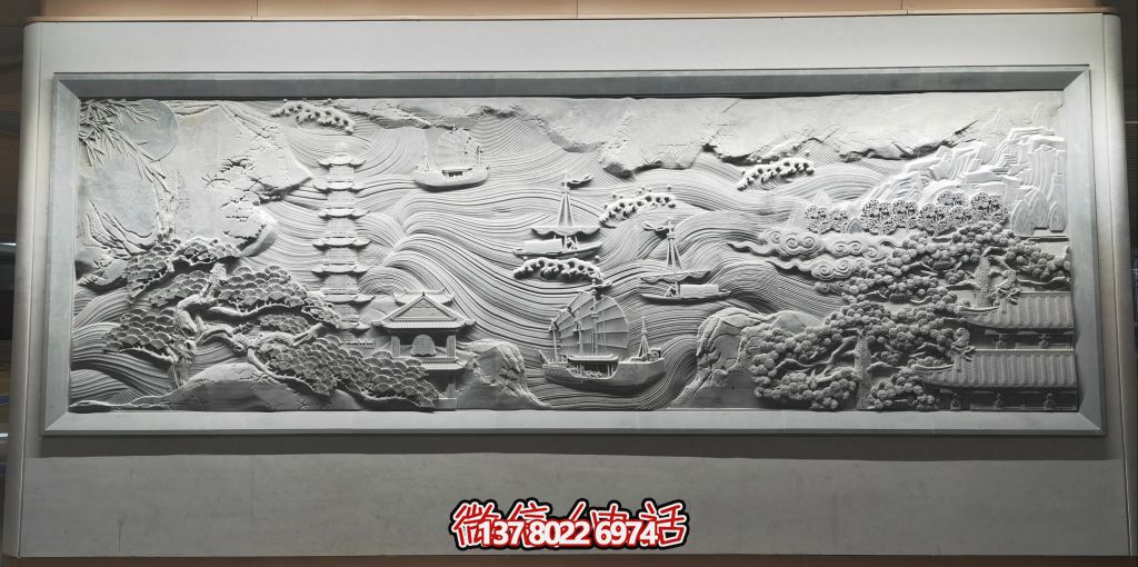 古韻山海景，帆影塔光共逸興